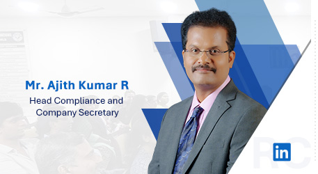 R. Ajith Kumar | Head Compliance and Company Secretary.